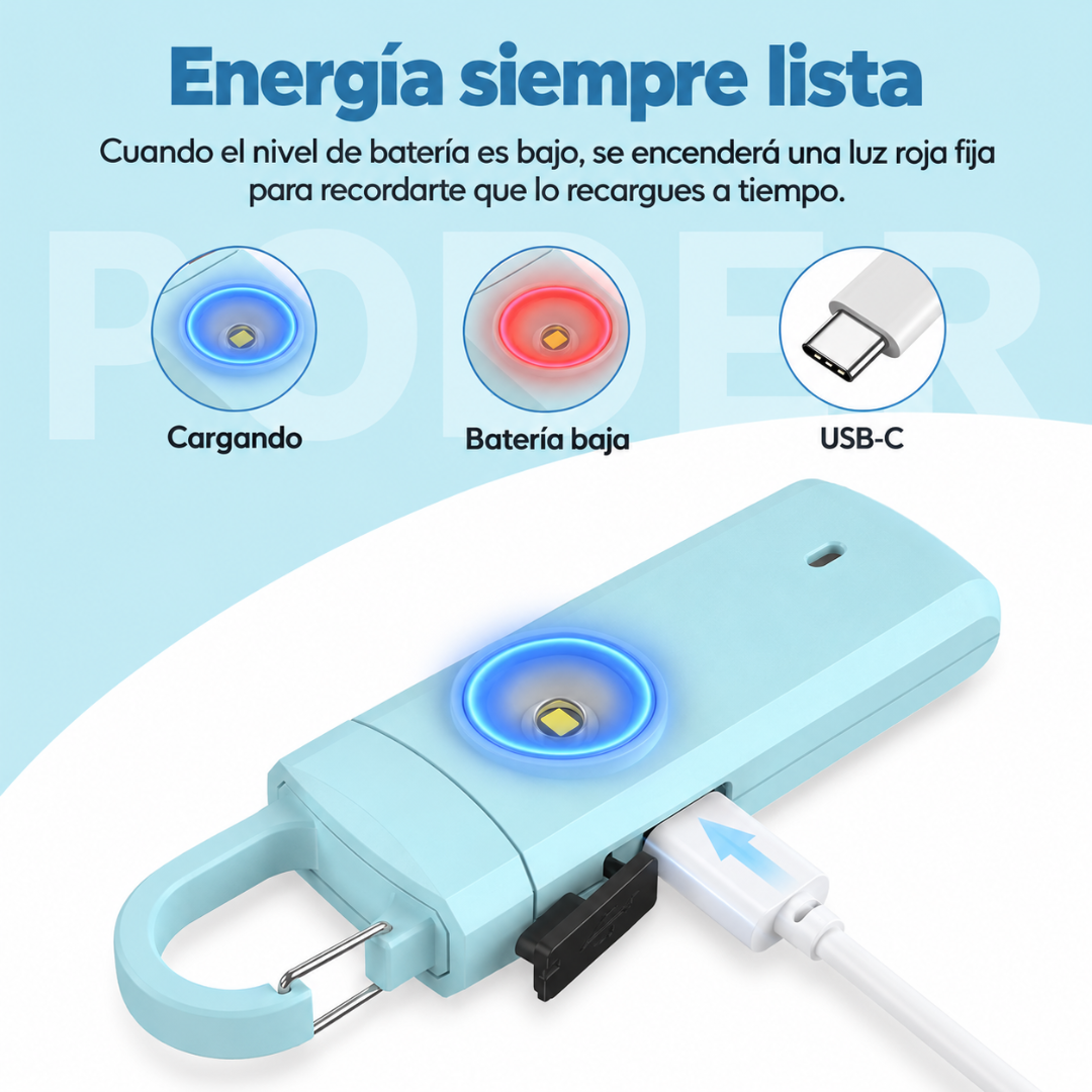 Alarma Personal – Sonido + Flash